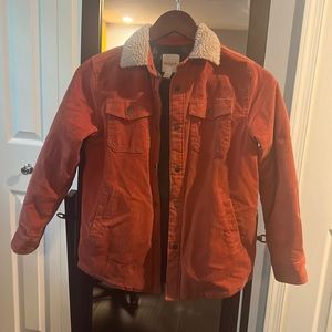 Boys Orange Corduroy Jacket size 8/10